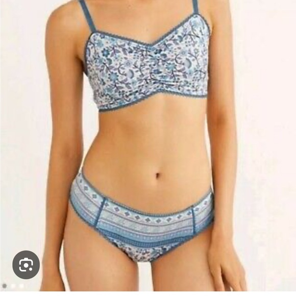 Spell and the Gypsy Dahlia Bottoms Dusty Blue small Bikini Panties New - Picture 2 of 5